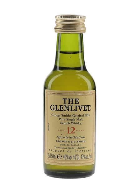 Glenlivet 12 Year Old Bottled 1990s 5cl / 40%