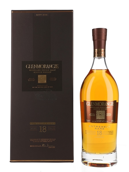 Glenmorangie 18 Year Old Extremely Rare  70cl / 43%