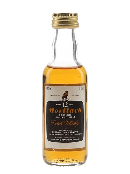 Mortlach 12 Year Old Bottled 1980s - Gordon & MacPhail 5cl / 40%