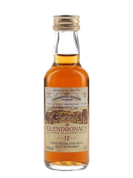 Glendronach 12 Year Old Original Bottled 1980s 5cl / 40%