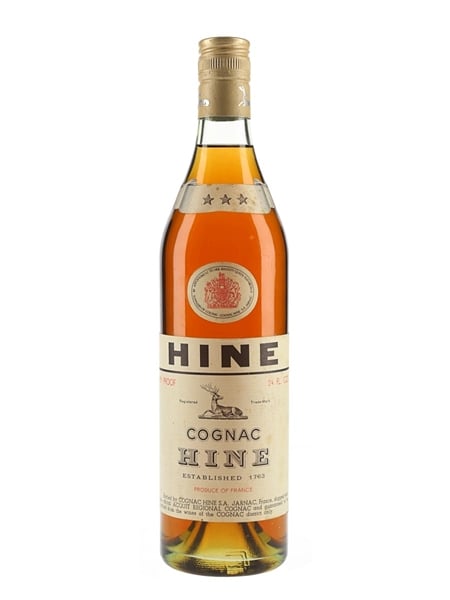 Hine 3 Star Bottled 1970s 68cl / 40%