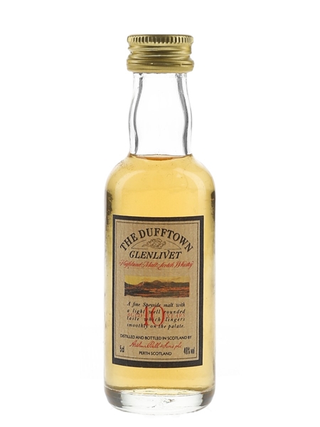 Dufftown Glenlivet 10 Year Old Bottled 1980s 5cl / 40%