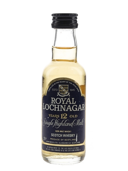 Royal Lochnagar 12 Year Old Bottled 1980s 5cl / 40%