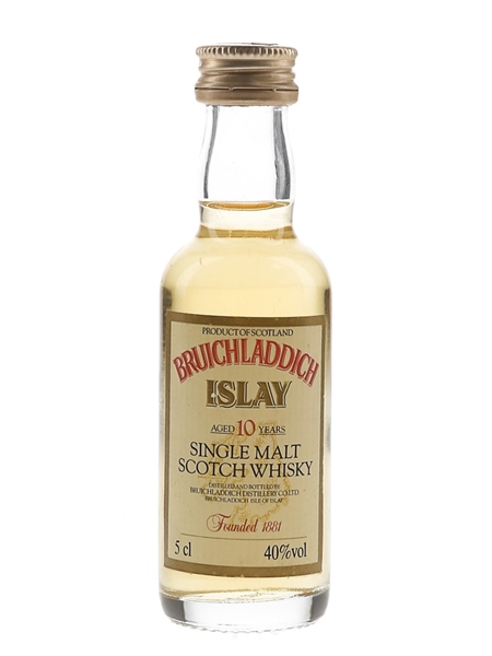 Bruichladdich 10 Year Old Bottled 1970s 5cl / 40%