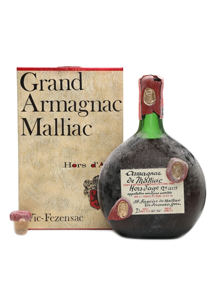 J De Malliac Hors d'Age Armagnac Bottled 1970s 75cl / 42%