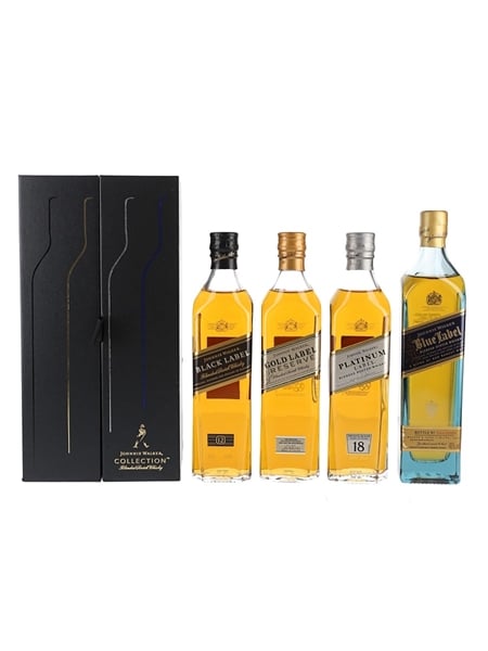 Johnnie Walker Collection Black, Gold, Platinum & Blue Label 4 x 20cl / 40%