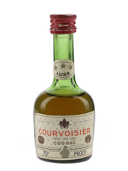 Courvoisier 3 Star Luxe Bottled 1970s 5cl / 40%