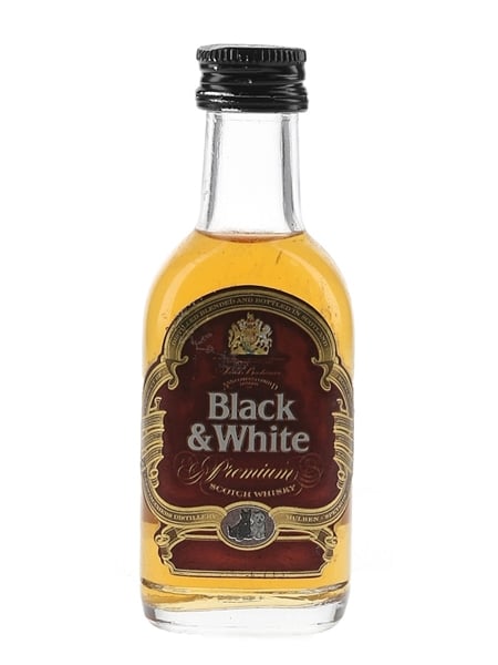 Black & White Premium Bottled 1970s - The Borneo Company 5cl / 43%