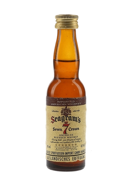 Seagram's 7 Crown Bottled 1970s - Ubersee Spirituosen 4cl / 43%