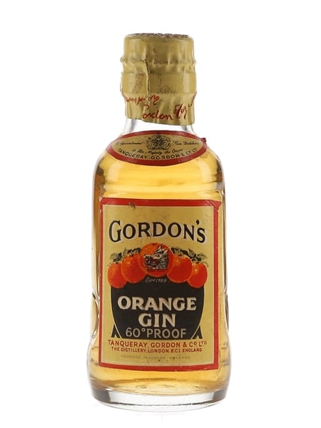 Gordon's Orange Gin Spring Cap Bottled 1950s 5cl / 34.2%