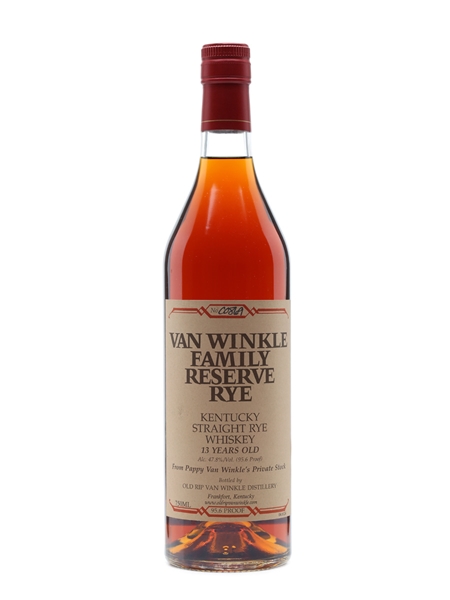 Van Winkle 13 Years Old Family Reserve Rye 75cl / 47.8%