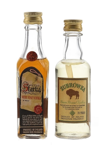 Starka & Zubrowka Vodka  2 x 5cl