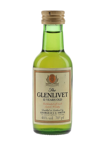 Glenlivet 12 Year Old Bottled 1970s-1980s 5cl / 40%