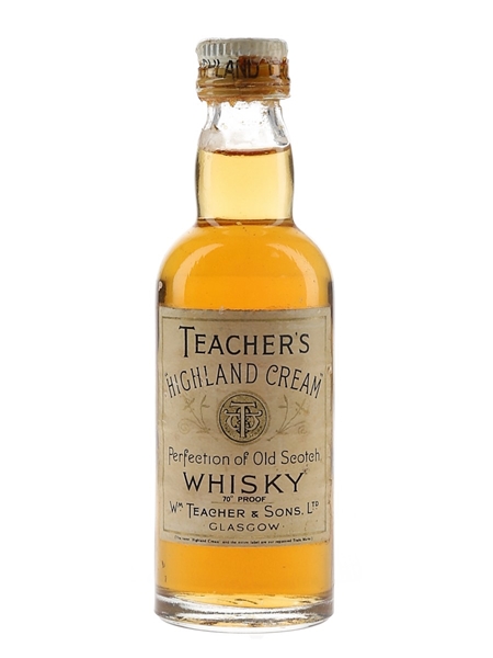 Teacher's Highland Cream Bottled 1960s 5cl / 40%