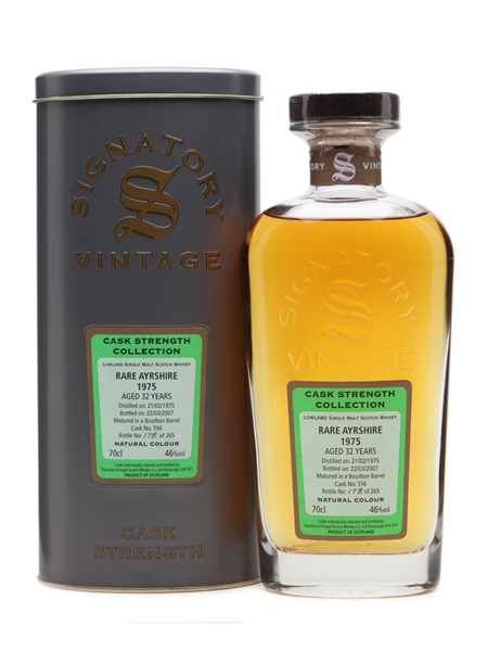 Rare Ayrshire 1975 32 Year Old Ladyburn Bottled 2007 - Signatory Vintage 70cl / 46%