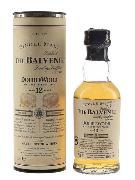 Balvenie 12 Year Old Doublewood Bottled 1990s 5cl / 40%