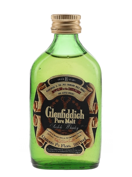 Glenfiddich 8 Year Old Pure Malt Bottled 1970s 4.7cl / 40%