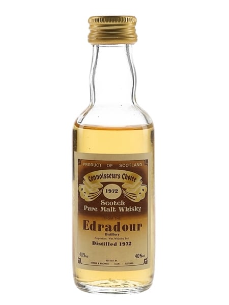 Edradour 1972 Connoisseurs Choice Bottled 1980s - Gordon & MacPhail 5cl / 40%