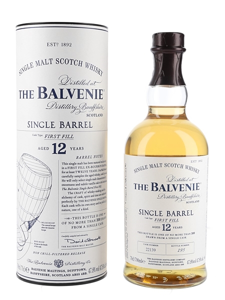 Balvenie 12 Year Old Single Barrel First Fill 70cl / 47.8%