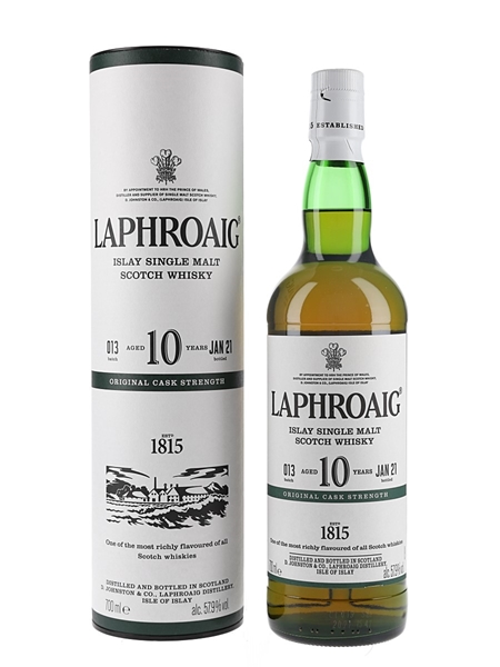 Laphroaig 10 Year Old Original Cask Strength Bottled 2021 - Batch 013 70cl / 57.9%