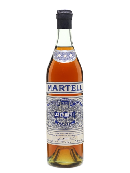 Martell 3 Star Cognac Bottled 1950s - Spring Cap 70cl / 40%