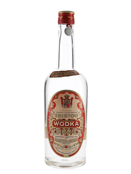 Eristow Wodka Bottled 1950s - Martini & Rossi 75cl / 40%