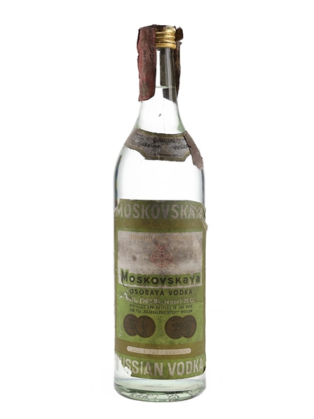 Moskovskaya Russian Vodka Bottled 1970s -1980s 75cl / 40%