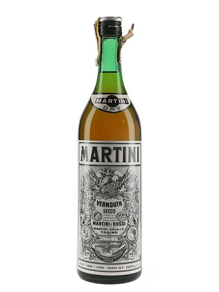 Martini Dry Bottled 1960s-1970s 100cl / 18.5%