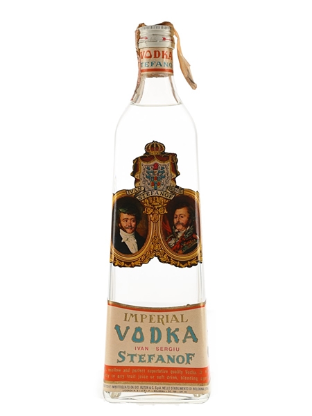 Stefanof Imperial Vodka Bottled 1960s - Buton 75cl / 40%