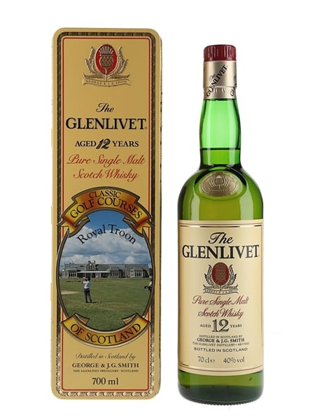 Glenlivet 12 Year Old Bottled 1990s - Classic Golf Courses Royal Troon 70cl / 40%