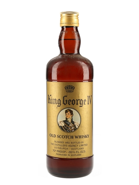 King George IV Gold Label Bottled 1970s - The Distillers Agency Limited 75.7cl / 40%