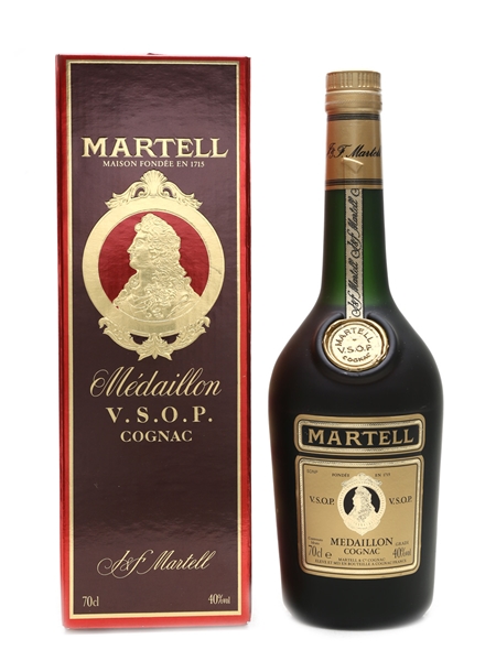 Martell Medaillon VSOP Cognac Bottled 1980s - Seagram Italia 70cl / 40%