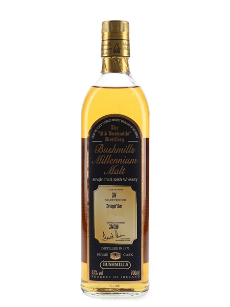 Bushmills 1975 Millennium Malt Private Cask Number 284 70cl / 43%