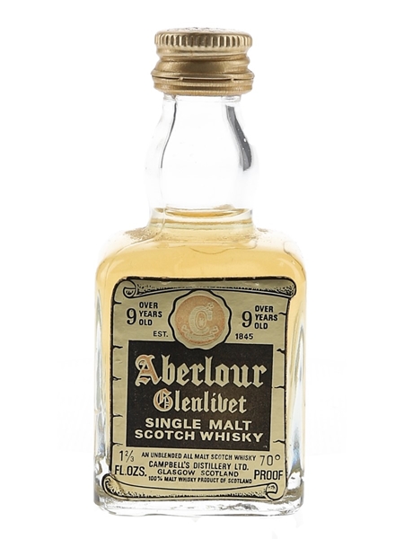 Aberlour Glenlivet 9 Year Old Bottled 1970s 4.7cl / 40%