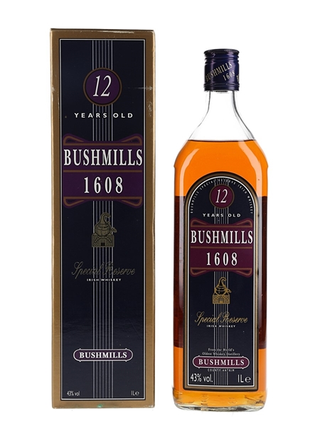 Bushmills 1608 Special Reserve 12 Year Old - Duty Free 100cl / 43%