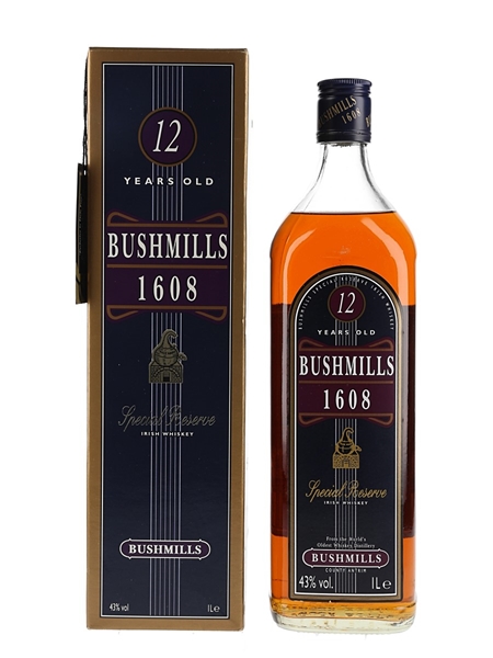 Bushmills 1608 Special Reserve 12 Year Old - Duty Free 100cl / 43%