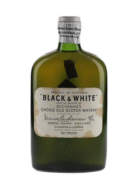 Buchanan's Black & White Spring Cap Bottled 1960s 37.5cl / 40%