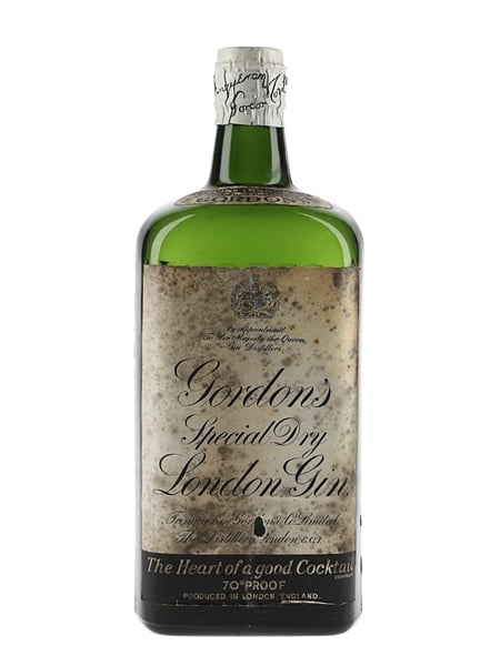 Gordon's Special Dry London Gin Spring Cap Bottled 1950s 75.7cl / 40%