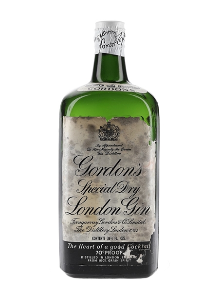 Gordon's Special Dry London Gin Spring Cap Bottled 1950s 75.7cl / 40%