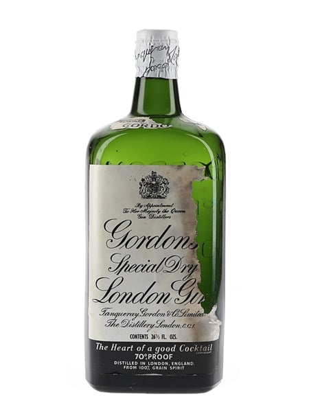 Gordon's Special Dry London Gin Spring Cap Bottled 1950s 75.7cl / 40%