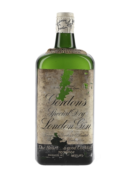 Gordon's Special Dry London Gin Spring Cap Bottled 1950s 75cl / 40%