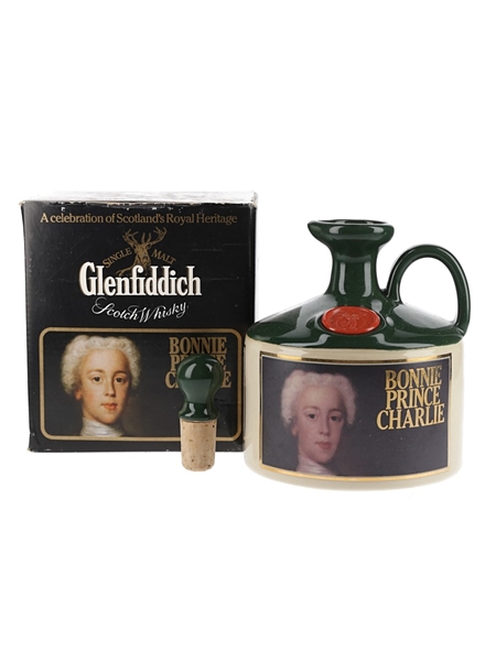 Glenfiddich Scottish Royalty Ceramic Jug Bottled 1980s - Bonnie Prince Charlie 75cl / 43%