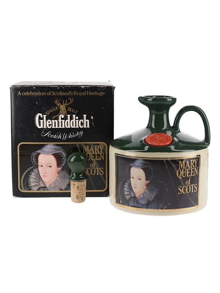 Glenfiddich Scottish Royalty Ceramic Jug Bottled 1980s - Mary Queen Of Scots 75cl / 43%