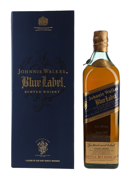 Johnnie Walker Blue Label Christmas Box 'Out Of The Blue' - UDV Christmas 2000 75cl / 43%