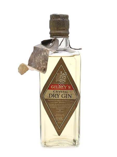 Gilbey's Crystal Dry Gin Bottled 1930 - 40s 37.5cl / 40%