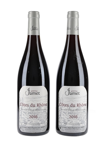 Cotes Du Rhone Rouge 2016 Domaine Jamet 2 x 75cl / 13%