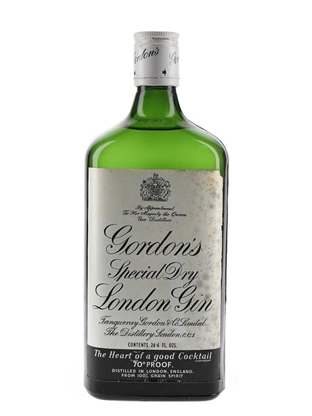 Gordon's Special Dry London Gin Bottled 1960s 75.5cl / 40%