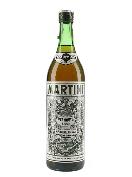 Martini Dry Bottled 1970s-1980s 100cl / 18.5%