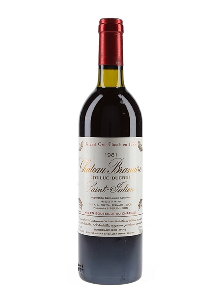 Chateau Branaire Ducru 1981 Saint Julien Grand Cru Classe 75cl / 12%