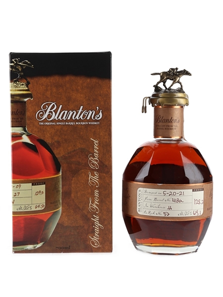 Blanton's Straight From The Barrel No. 413a Bottled 2021 70cl / 64.1%